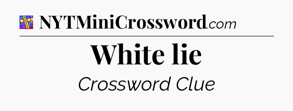 White lie Codycross