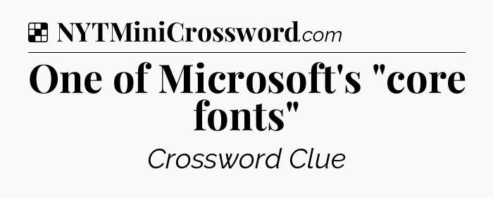 Solution: One of Microsoft's 