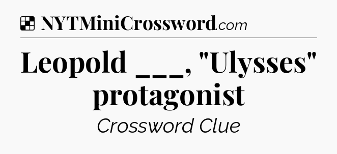 Solution: Leopold ___, 