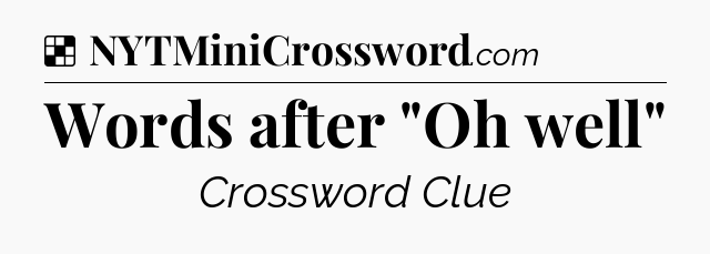 Solution: Words after 