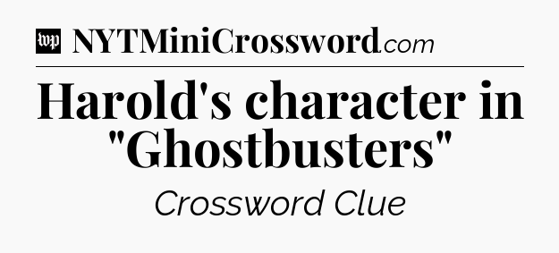 Harold's character in 