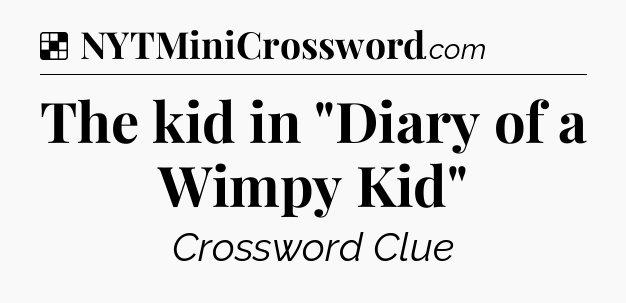 Solution: The kid in 