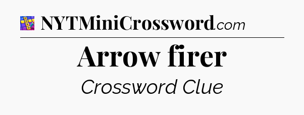 Arrow firer Codycross