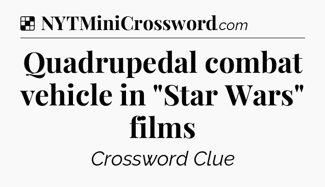 Solution: Quadrupedal combat vehicle in 