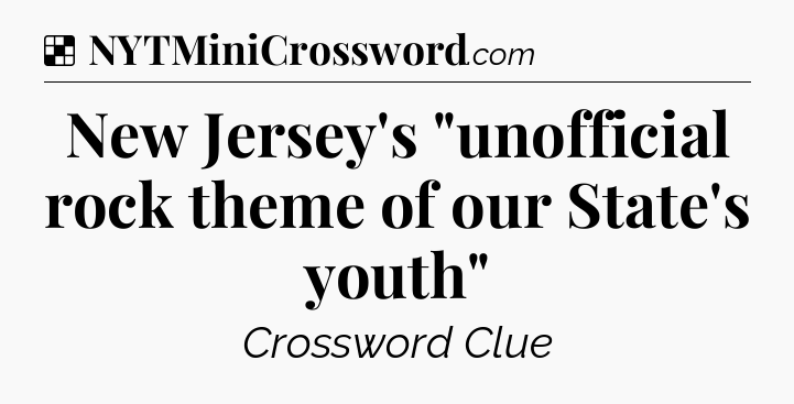 Solution: New Jersey's 