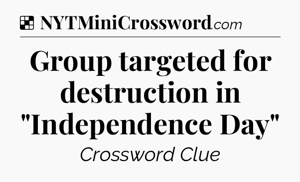 Solution: Group targeted for destruction in 