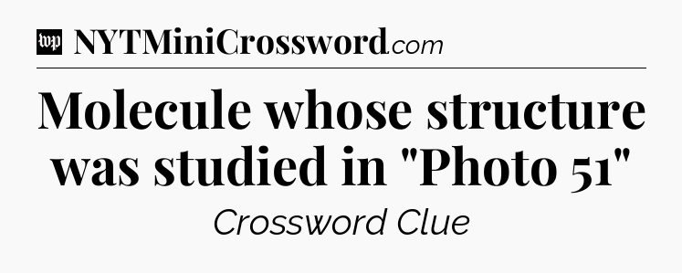Molecule whose structure was studied in 