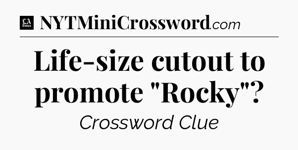 Life-size cutout to promote 