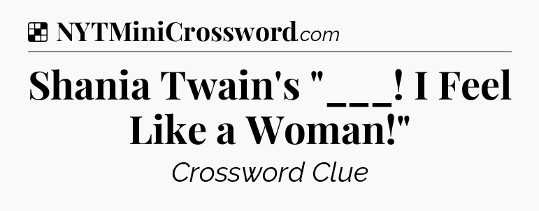 Solution: Shania Twain's 