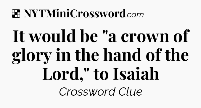 Solution: It would be 