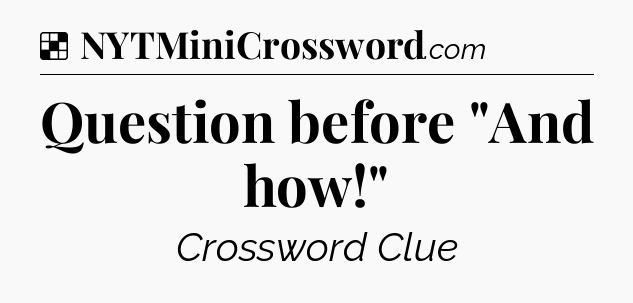 Solution: Question before 