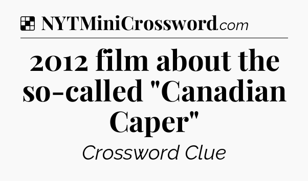 Solution: 2012 film about the so-called 