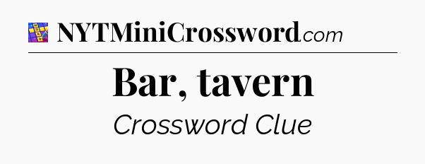 Bar, tavern Codycross