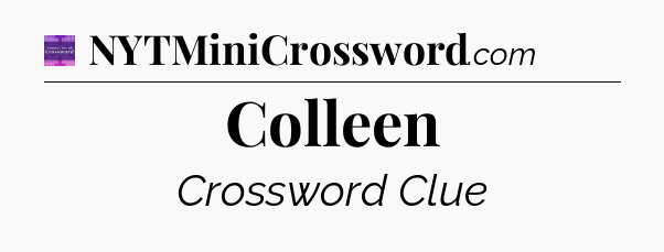 Colleen - Thomas Joseph Crossword