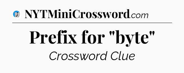 Prefix for 