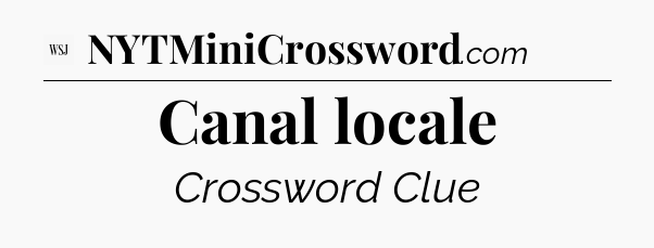 Canal locale - WSJ Crossword