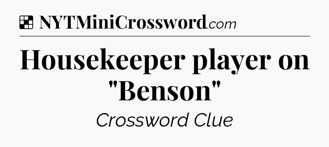 Solution: Housekeeper player on 