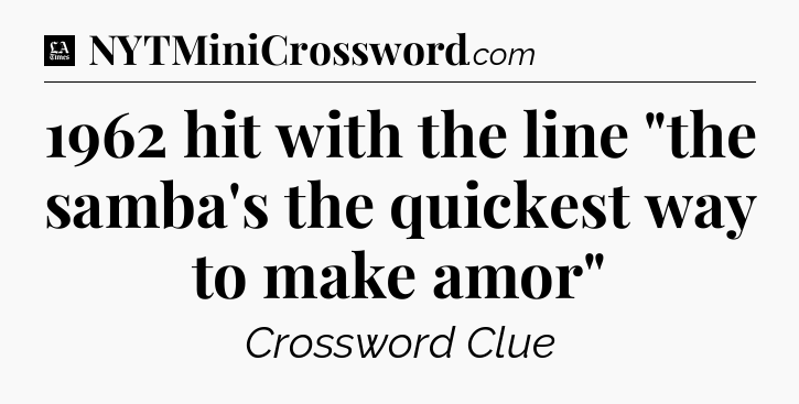 1962 hit with the line 