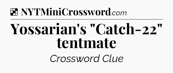 Solution: Yossarian's 