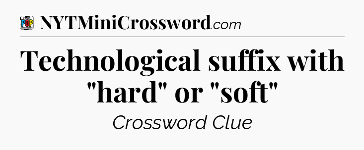 Technological suffix with 