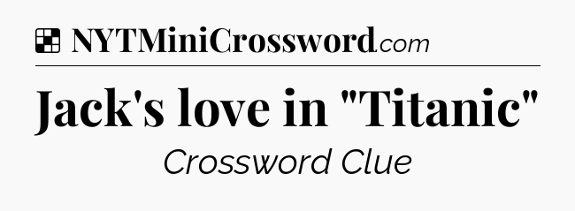 Solution: Jack's love in 