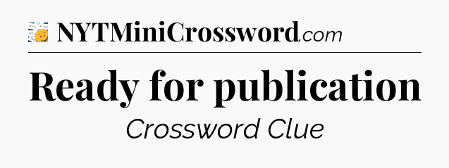 Ready for publication - 7 Little Words