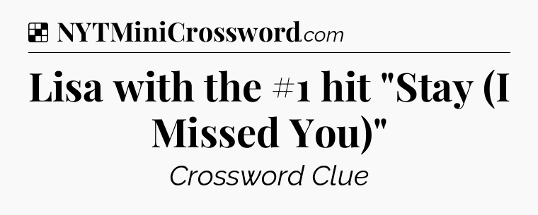 Solution: Lisa with the #1 hit 