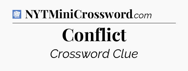 Conflict Puzzle Page Crossword Clue