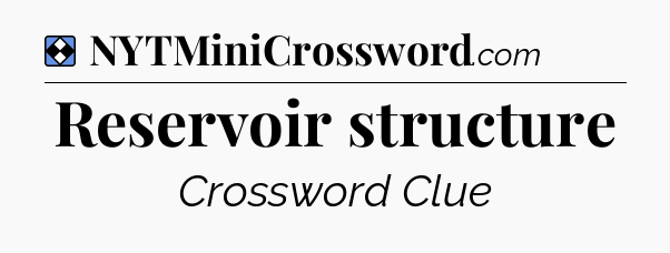 Solution: Reservoir structure - NYT Mini Crossword