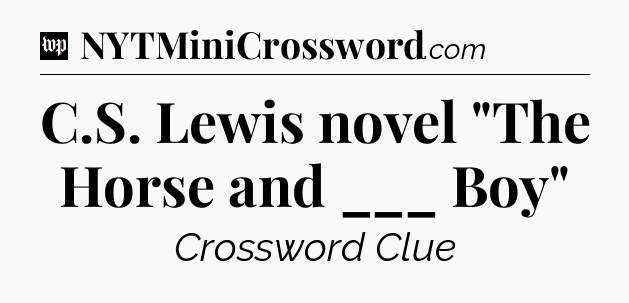 C.S. Lewis novel 