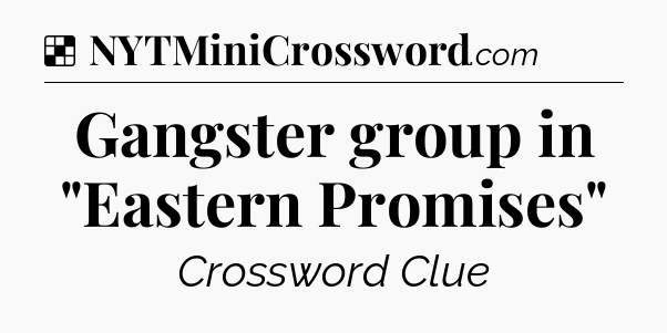 Solution: Gangster group in 