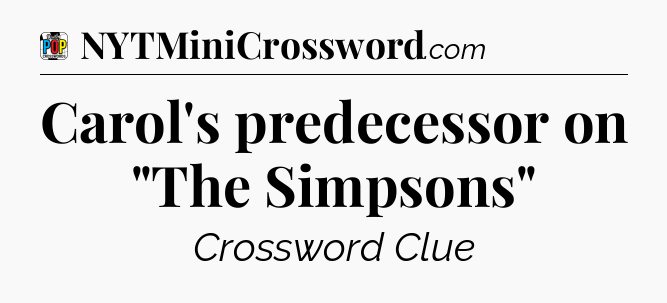 Carol's predecessor on 