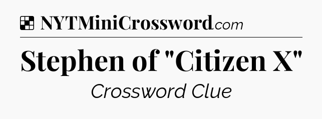 Solution: Stephen of 