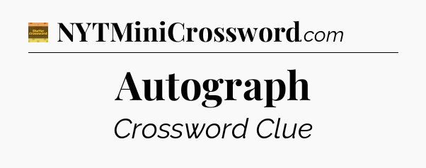 Autograph - Eugene Sheffer Crossword