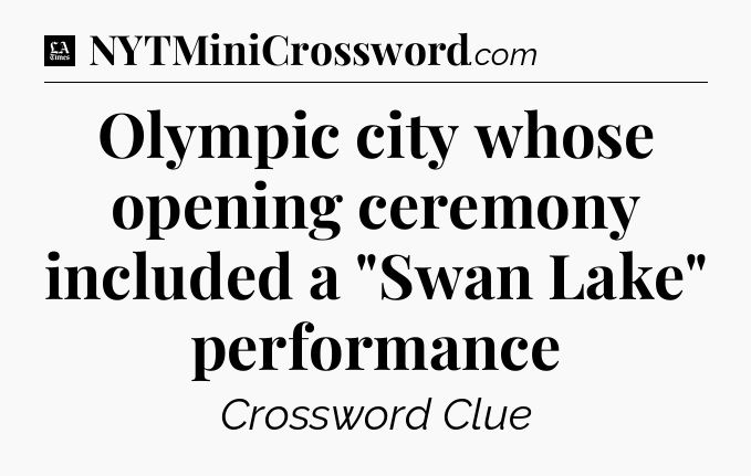 Olympic city whose opening ceremony included a 