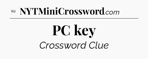 PC key - WSJ Crossword