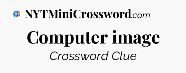 Computer image Crossword Clue