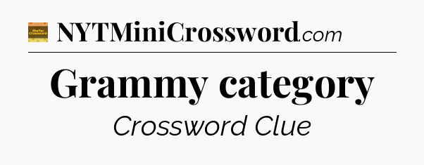 Grammy category - Eugene Sheffer Crossword