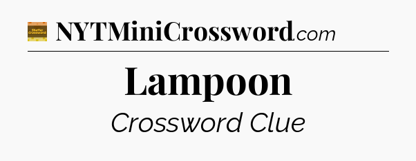 Lampoon - Eugene Sheffer Crossword