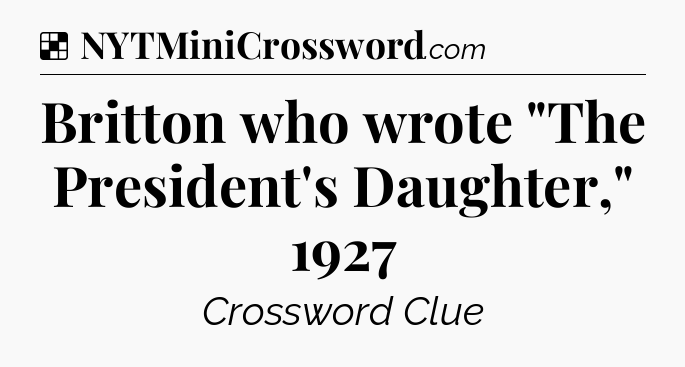 Solution: Britton who wrote 