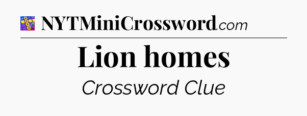 Lion homes Codycross