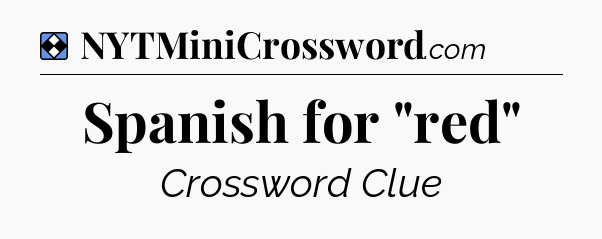Solution: Spanish for 