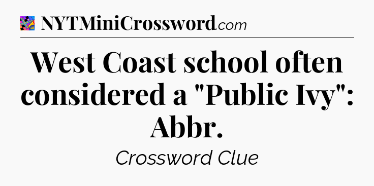 West Coast school often considered a 