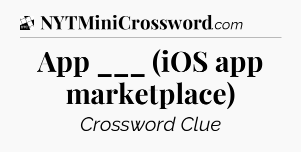 App ___ (iOS app marketplace) - Daily Themed Classic Crossword