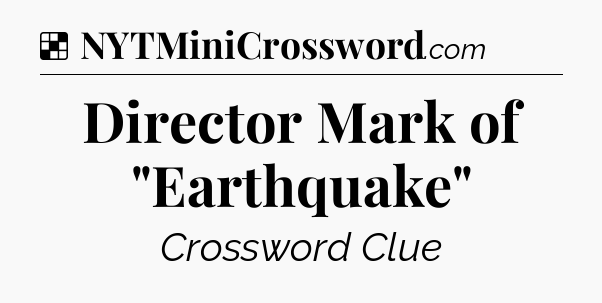 Solution: Director Mark of 