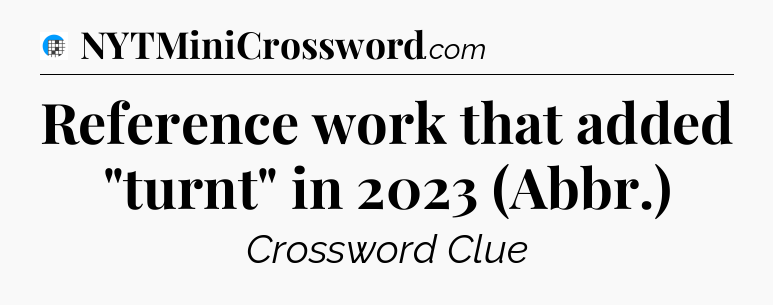 Reference work that added 