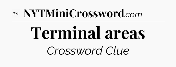 Terminal areas - WSJ Crossword