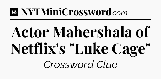 Actor Mahershala of Netflix's 