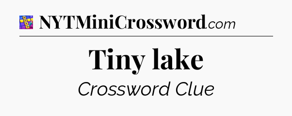 Tiny lake Codycross