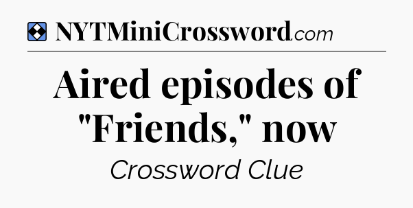 Solution: Aired episodes of 